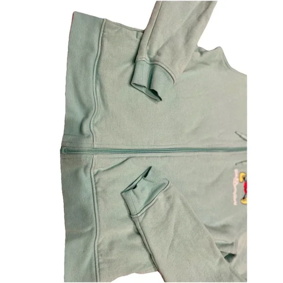 Disney Womens XS Walt Disney World Zip Hoodie Mint Green Mickey Mouse Graphic - Picture 5 of 9